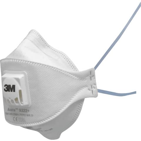 Respiratore monouso 3M Aura™ FFP2 con valvola Conf. 10 pezzi - 7100140882